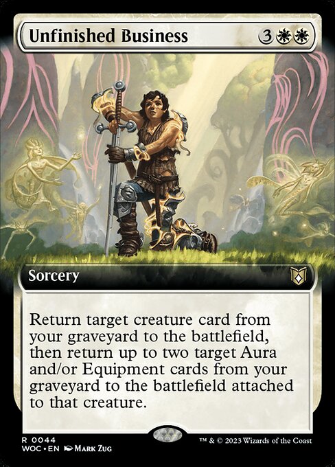 Wilds of Eldraine Commander - 44 - Unfinished Business - Rare - W - Non-foil