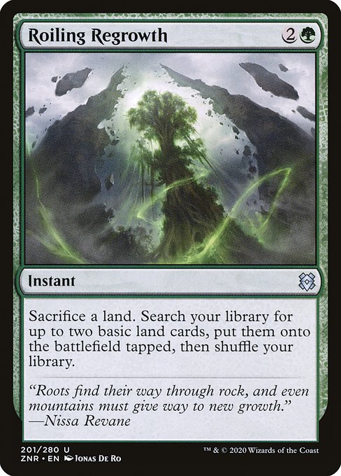 Zendikar Rising - 201 - Roiling Regrowth - Uncommon - G - Non-foil