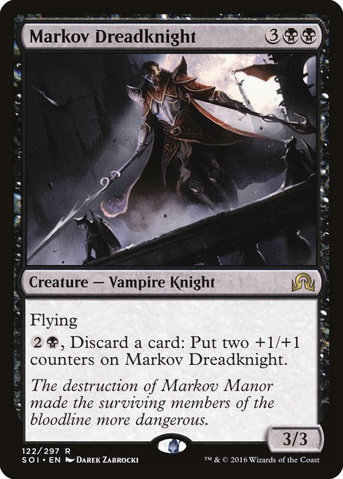 Shadows over Innistrad - 122 - Markov Dreadknight - Rare - B - Non-foil