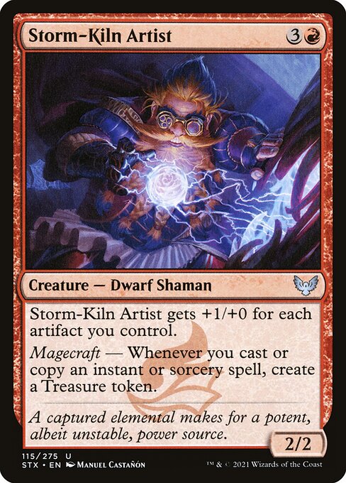Strixhaven: School of Mages - 115 - Storm-Kiln Artist - Uncommon - R - Non-foil