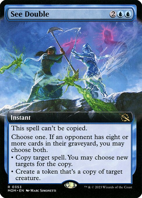 March of the Machine - 353 - See Double - Rare - U - Foil