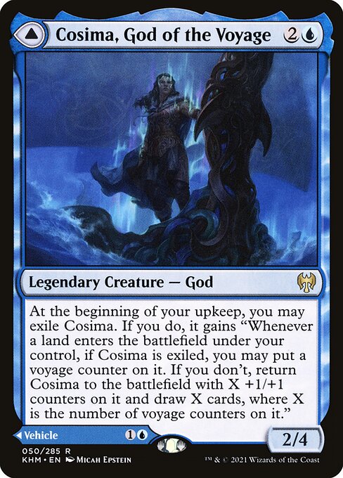 Kaldheim - 50 - Cosima, God of the Voyage // The Omenkeel - Rare - C - Foil
