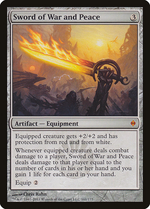 New Phyrexia - 161 - Sword of War and Peace - Mythic - C - Non-foil