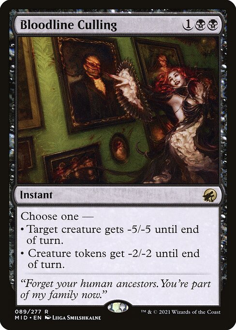 Innistrad: Midnight Hunt - 89 - Bloodline Culling - Rare - B - Foil