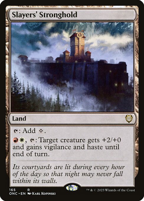 Phyrexia: All Will Be One Commander - 165 - Slayers' Stronghold - Rare - C - Non-foil
