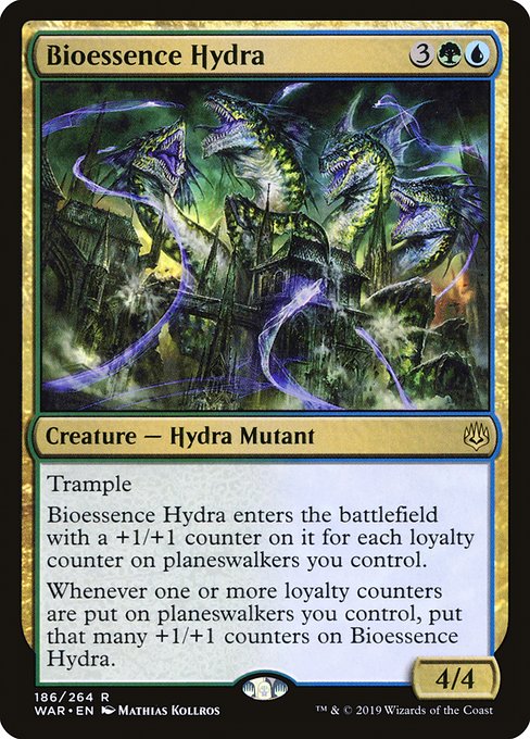 War of the Spark - 186 - Bioessence Hydra - Rare - UG - Non-foil