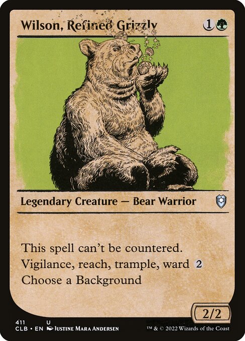 Commander Legends: Battle for Baldur's Gate - 411 - Wilson, Refined Grizzly - Uncommon - G - Non-foil
