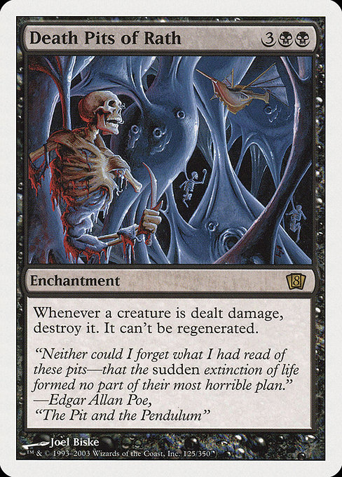 Eighth Edition - 125 - Death Pits of Rath - Rare - B - Non-foil