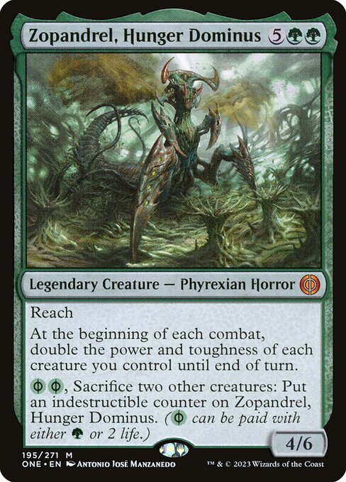 Phyrexia: All Will Be One - 195 - Zopandrel, Hunger Dominus - Mythic - G - Foil