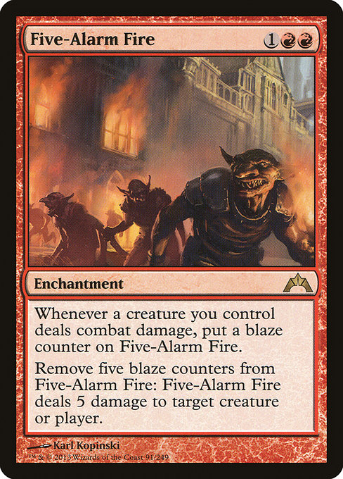 Gatecrash - 91 - Five-Alarm Fire - Rare - R - Non-foil