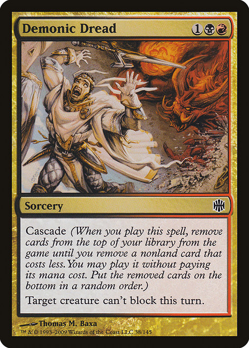 Alara Reborn - 38 - Demonic Dread - Common - BR - Non-foil