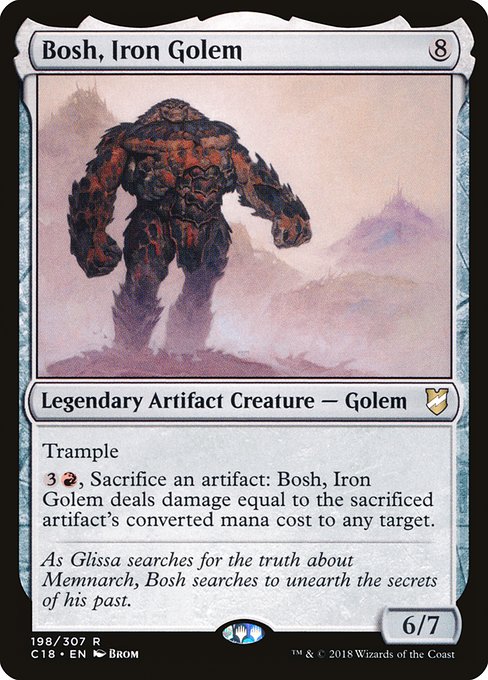 Commander 2018 - 198 - Bosh, Iron Golem - Rare - C - Non-foil