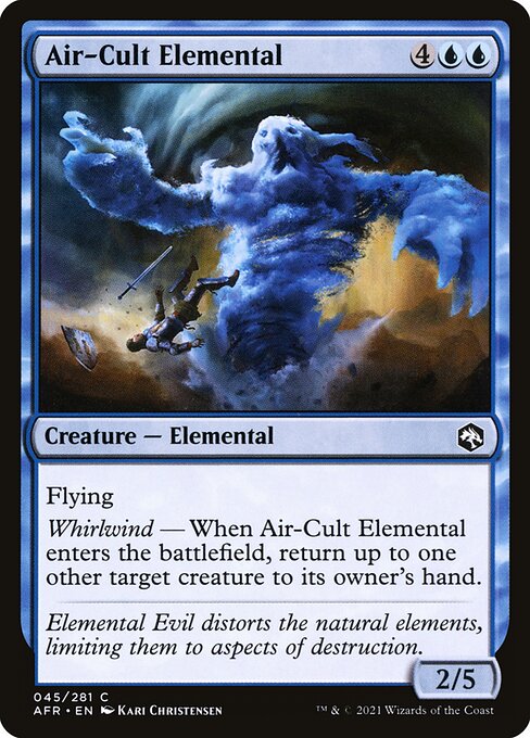 Adventures in the Forgotten Realms - 45 - Air-Cult Elemental - Common - U - Non-foil
