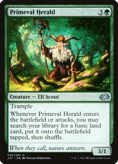 Jumpstart 2022 - 42 - Primeval Herald - Uncommon - G - Non-foil