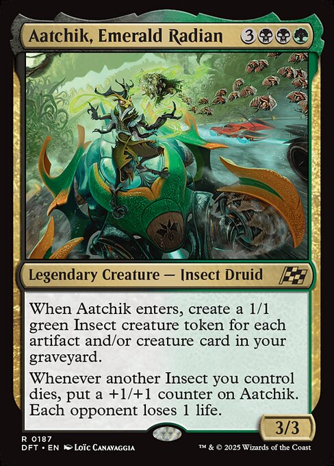Aetherdrift - 187 - Aatchik, Emerald Radian - Rare - BG - Non-foil