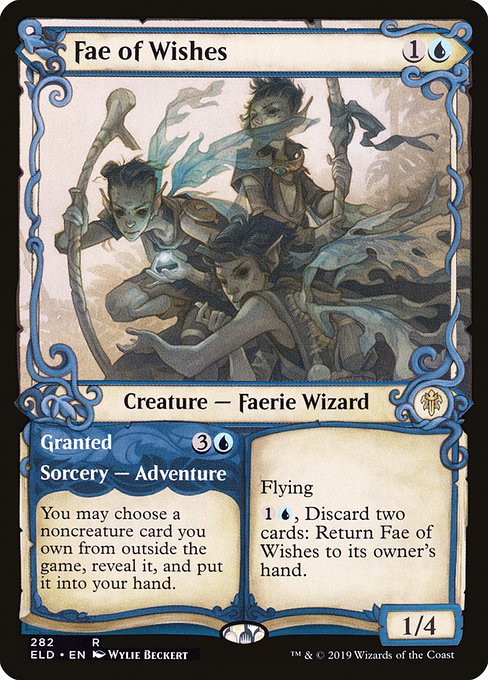 Throne of Eldraine - 282 - Fae of Wishes // Granted - Rare - U - Non-foil