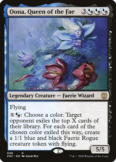 Zendikar Rising Commander - 98 - Oona, Queen of the Fae - Rare - UB - Non-foil