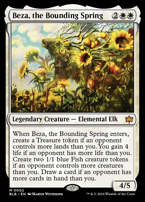 Bloomburrow - 2 - Beza, the Bounding Spring - Mythic - W - Non-foil