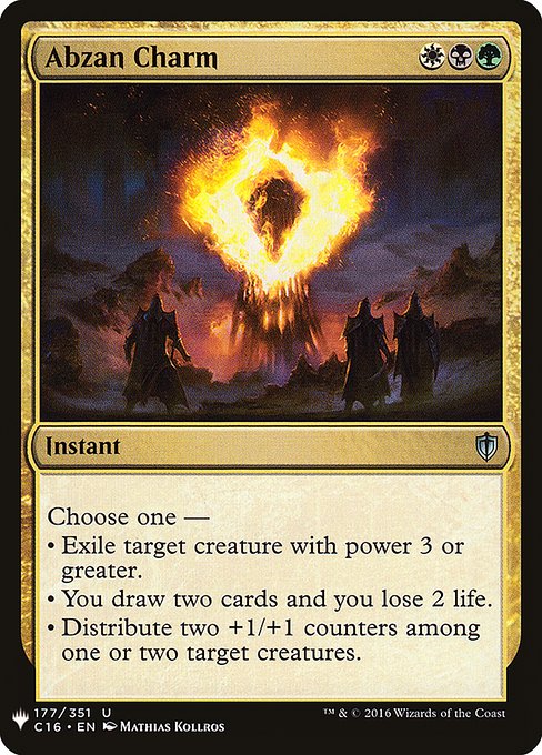 The List - C16-177 - Abzan Charm - Uncommon - Multi - Non-foil