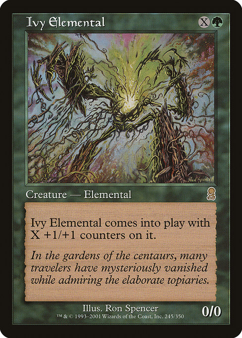 Odyssey - 245 - Ivy Elemental - Rare - G - Non-foil