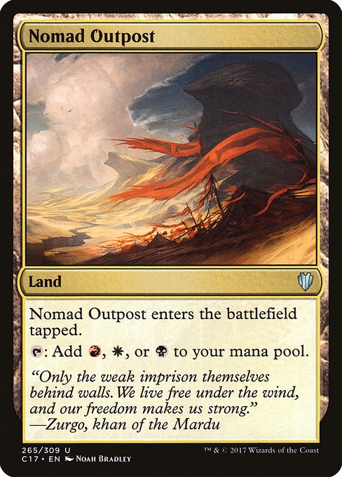 Commander 2017 - 265 - Nomad Outpost - Uncommon - C - Non-foil