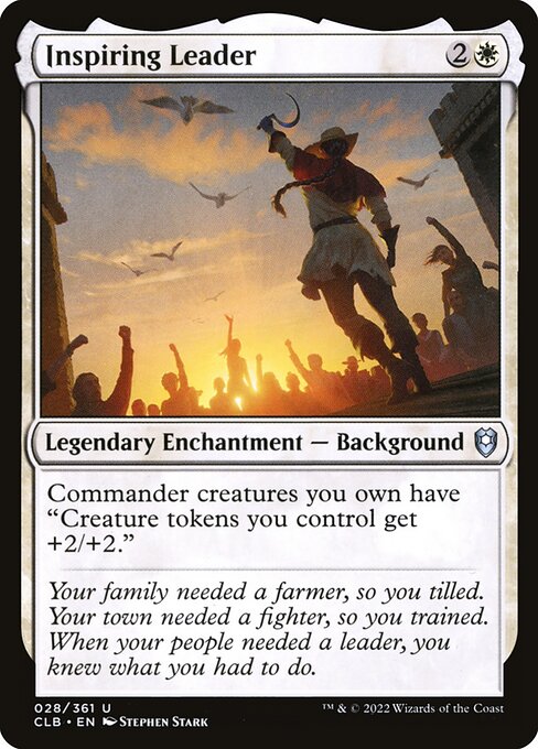 Commander Legends: Battle for Baldur's Gate - 28 - Inspiring Leader - Uncommon - W - Non-foil
