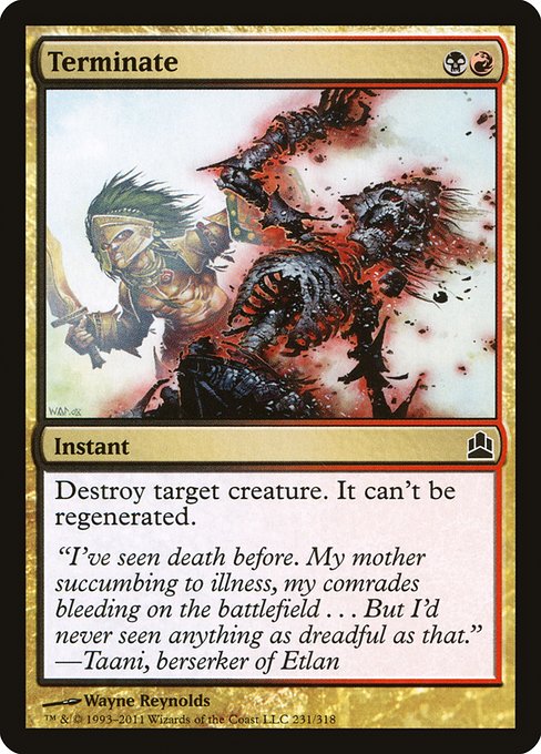 Commander 2011 - 231 - Terminate - Common - BR - Non-foil