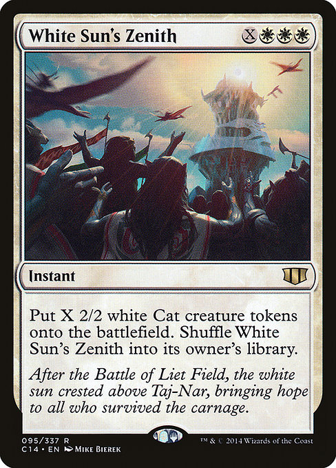 Commander 2014 - 95 - White Sun's Zenith - Rare - W - Non-foil