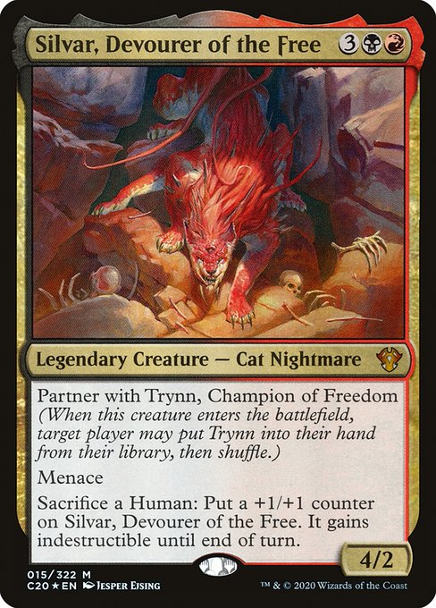 Commander 2020 - 15 - Silvar, Devourer of the Free - Mythic - BR - Foil