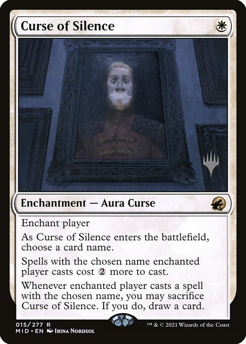 Innistrad: Midnight Hunt Promos - 15p - Curse of Silence - Rare - W - Foil - Promo