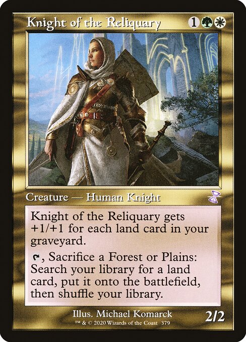 Time Spiral Remastered - 379 - Knight of the Reliquary - Special - WG - Non-foil