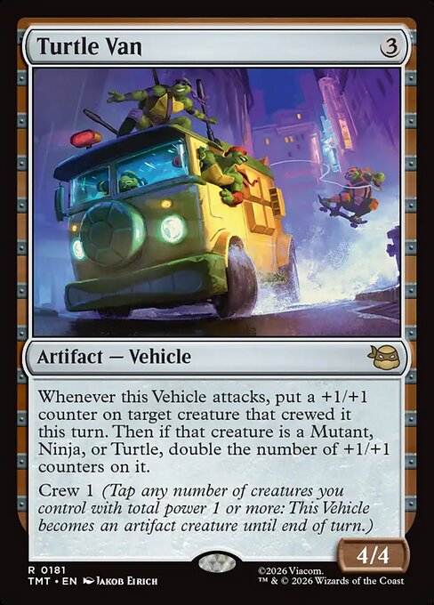 Teenage Mutant Ninja Turtles - 181 - Turtle Van - Rare - C - Non-foil