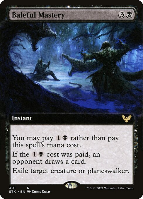 Strixhaven: School of Mages - 301 - Baleful Mastery - Rare - B - Foil