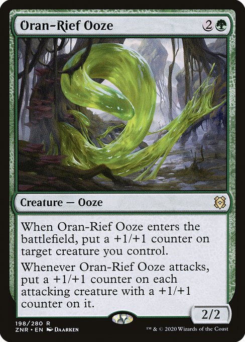 Zendikar Rising - 198 - Oran-Rief Ooze - Rare - G - Foil