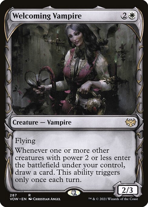 Innistrad: Crimson Vow - 287 - Welcoming Vampire - Rare - W - Non-foil