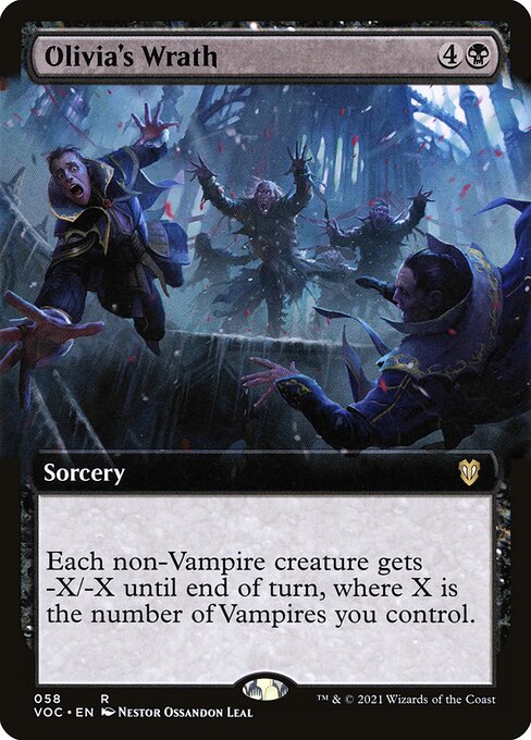 Crimson Vow Commander - 58 - Olivia's Wrath - Rare - B - Non-foil