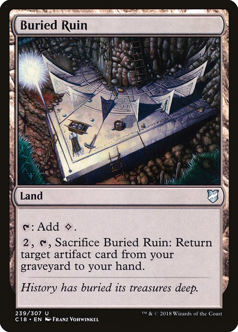 Commander 2018 - 239 - Buried Ruin - Uncommon - C - Non-foil