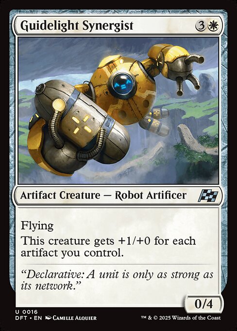 Aetherdrift - 16 - Guidelight Synergist - Uncommon - W - Non-foil
