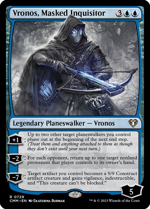 Commander Masters - 729 - Vronos, Masked Inquisitor - Rare - U - Non-foil