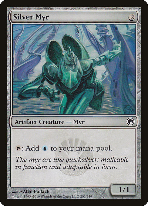 Scars of Mirrodin - 202 - Silver Myr - Common - C - Non-foil