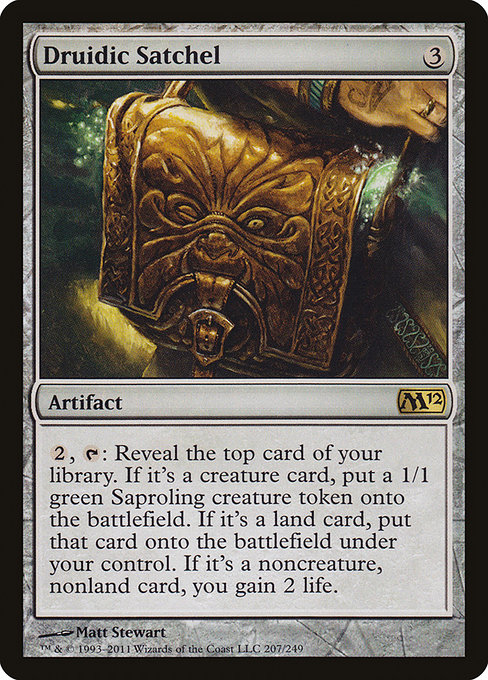 Magic 2012 - 207 - Druidic Satchel - Rare - C - Non-foil