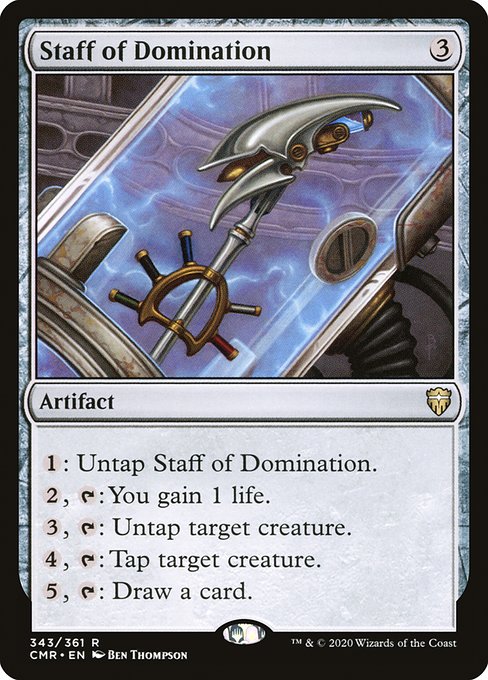 Commander Legends - 343 - Staff of Domination - Rare - C - Non-foil