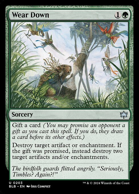 Bloomburrow - 203 - Wear Down - Uncommon - G - Foil