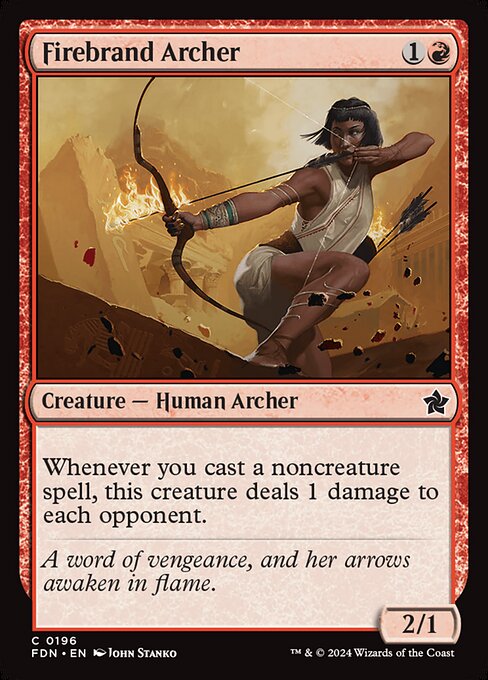 Foundations - 196 - Firebrand Archer - Common - R - Non-foil