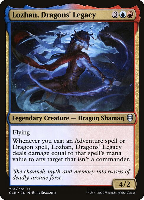 Commander Legends: Battle for Baldur's Gate - 281 - Lozhan, Dragons' Legacy - Uncommon - UR - Non-foil