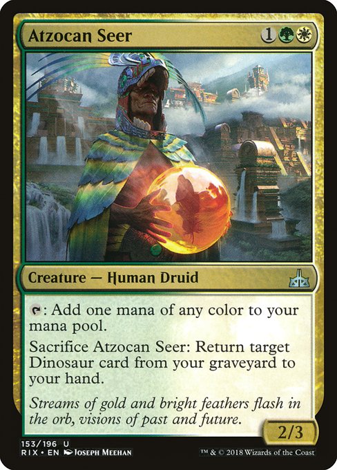 Rivals of Ixalan - 153 - Atzocan Seer - Uncommon - WG - Non-foil