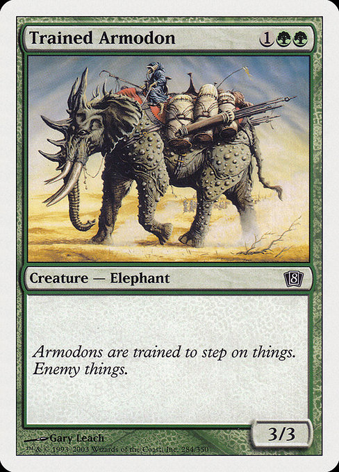 Eighth Edition - 284 - Trained Armodon - Common - G - Non-foil