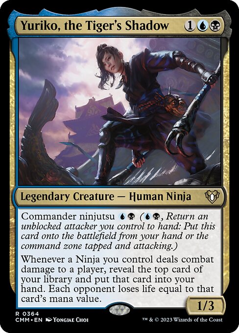 Commander Masters - 364 - Yuriko, the Tiger's Shadow - Rare - UB - Non-foil