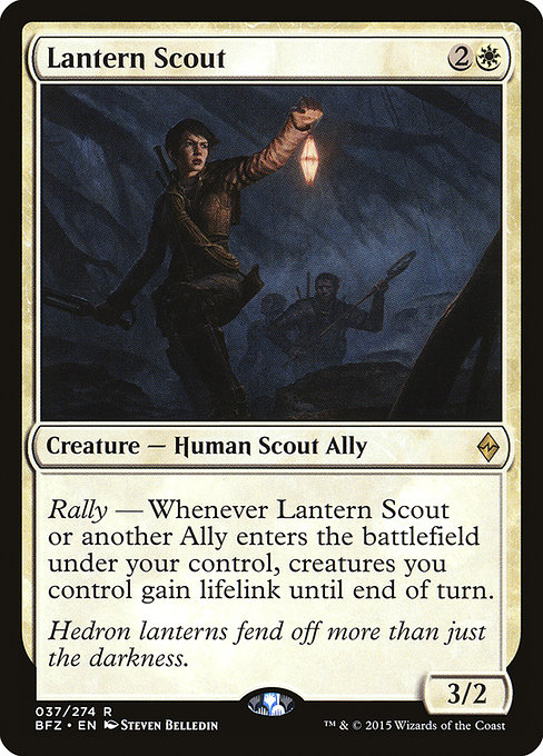 Battle for Zendikar - 37 - Lantern Scout - Rare - W - Non-foil