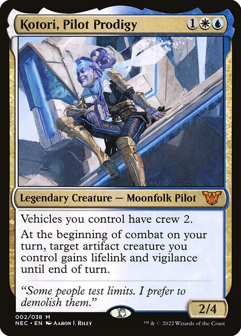 Neon Dynasty Commander - 2 - Kotori, Pilot Prodigy - Mythic - WU - Non-foil